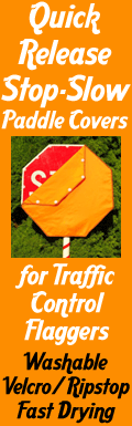 Stop Slow Sign Paddle Covers for Traffic Control Flaggers Stop Slow Sign Paddle Covers for Advance Flaggers
