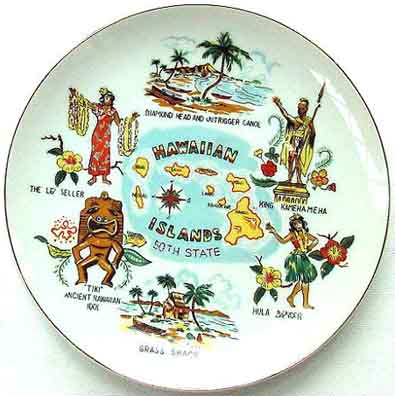 Hawaiian Islands - Plate Front