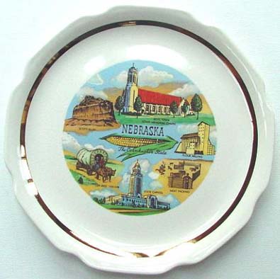 Nebraska The Cornhusker State - Plate Front